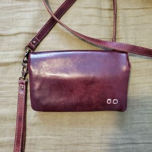 Bed Stu Cadence Oxblood Crossbody Wristlet Purse